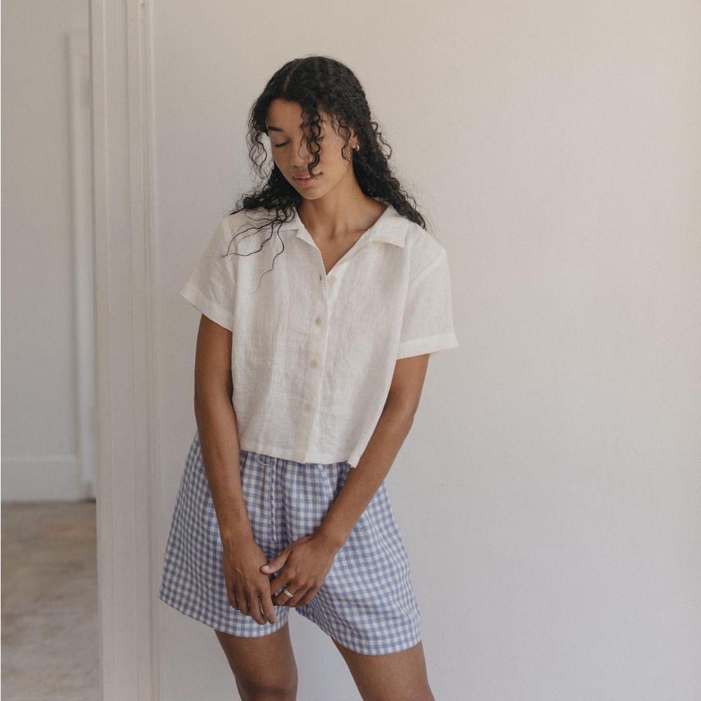 Gillian Stevens linen top